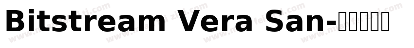 Bitstream Vera San字体转换